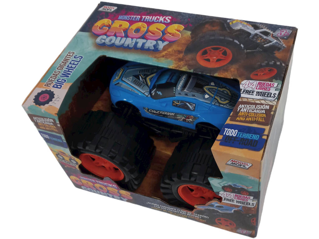 Auto a frizione Cross Country Blu 26 cm.