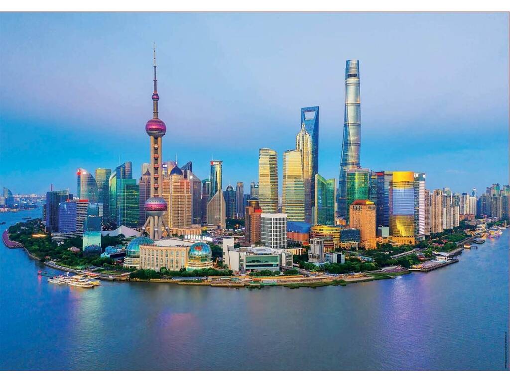 Casse-tête 1000 Shanghai au coucher du soleil Educa 19254