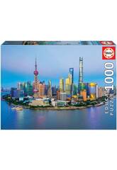 Puzzle 1000 Shangai At Dusk Educa 19254