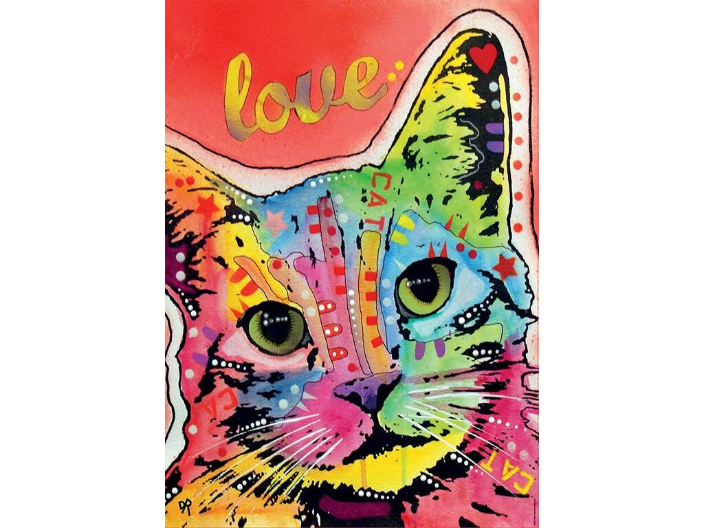 Puzzle 1000 Tilt Cat Love Dean Russo Educa 19257