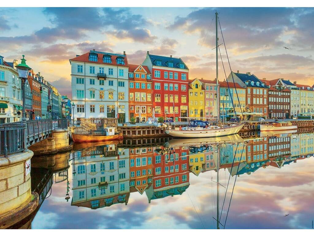 Puzzle 2000 Copenhagen Harbour Educa 19278
