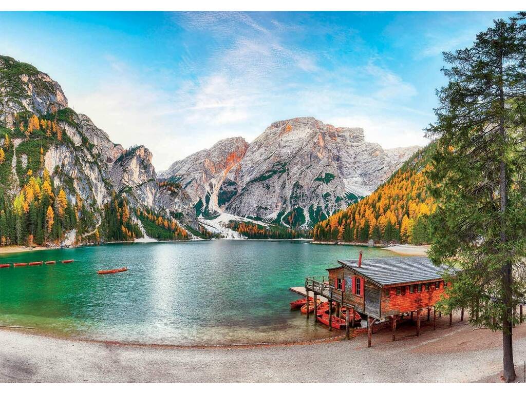 Puzzle 3000 Lago di Braies in autunno Educa 19281