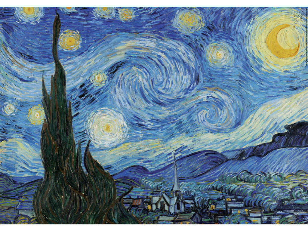 Puzzle 1000 Notte stellata Vincent Van Gogh Educa 19263