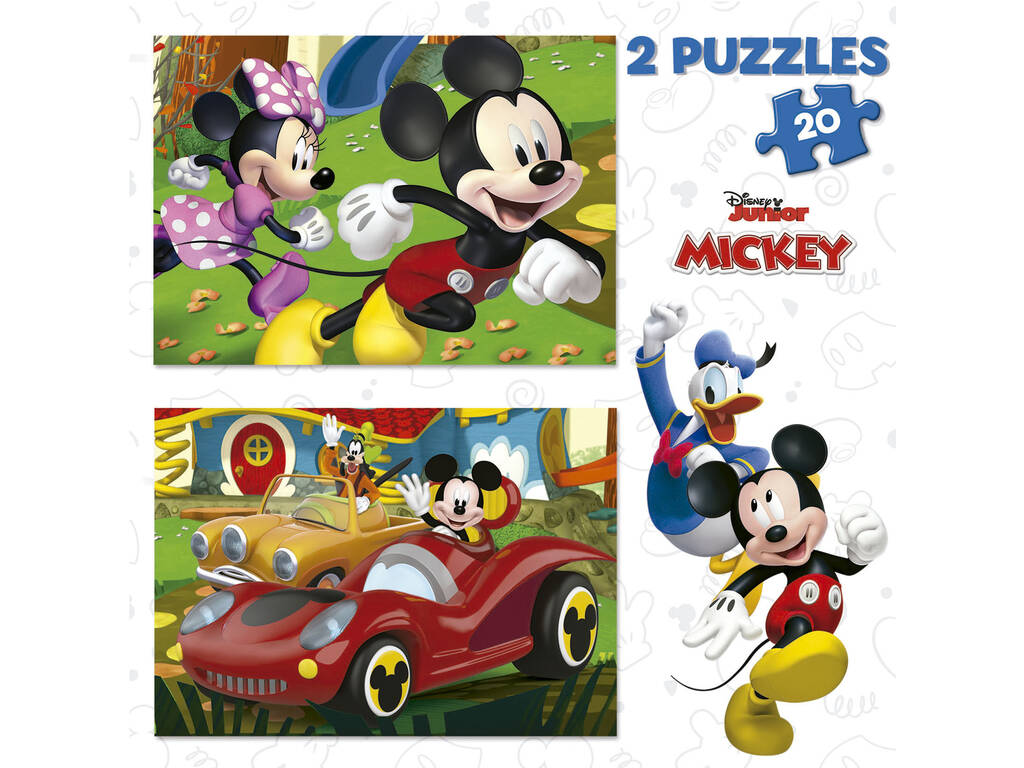 Casse-tête 2x20 Mickey Mouse Fun House Educa 19311