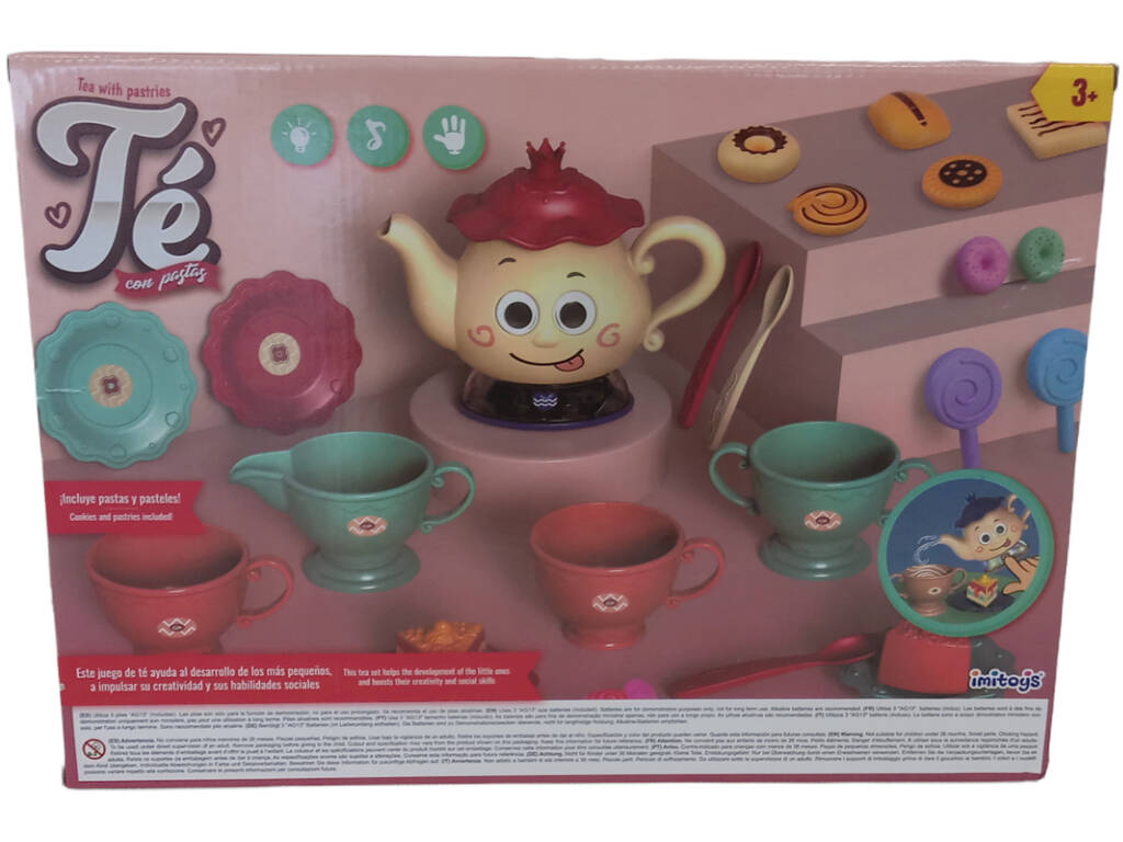 Set da tè per bambini blu con accessori