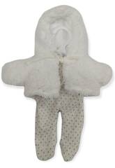 Pigiama Giacca Bianca Bambola 28-30 cm. Berjuan 3004