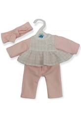 Blouse, pantalon rose et bandeau Poupée 28-30 cm. Berjuan 3008