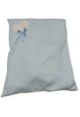 Coussin carré en laine bleu Berjuan 2017