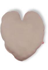 Berjuan 2015 Coussin à cœur en laine rose en couleur de maquillage