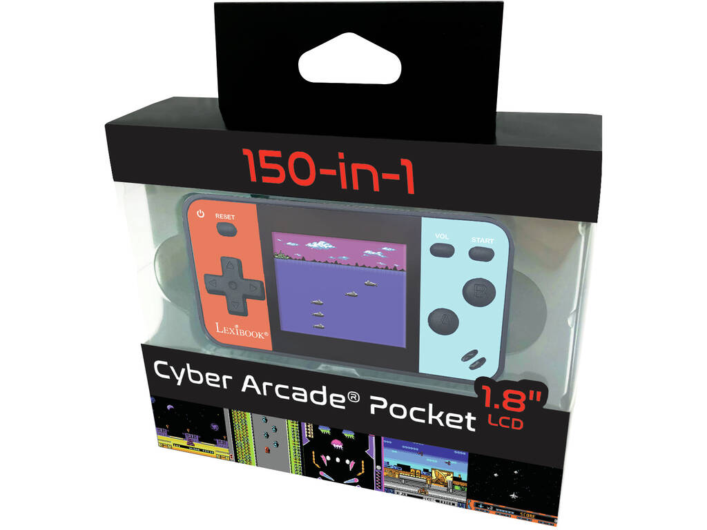 Console portatile Cyber Arcade Pocket 150 giochi con schermo da 1,8