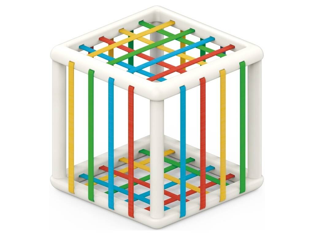Cubo per bambini con 6 forme geometriche rettangolari