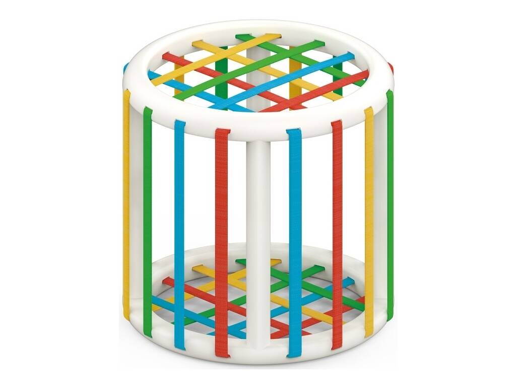 Cubo per bambini con 6 forme geometriche circolari
