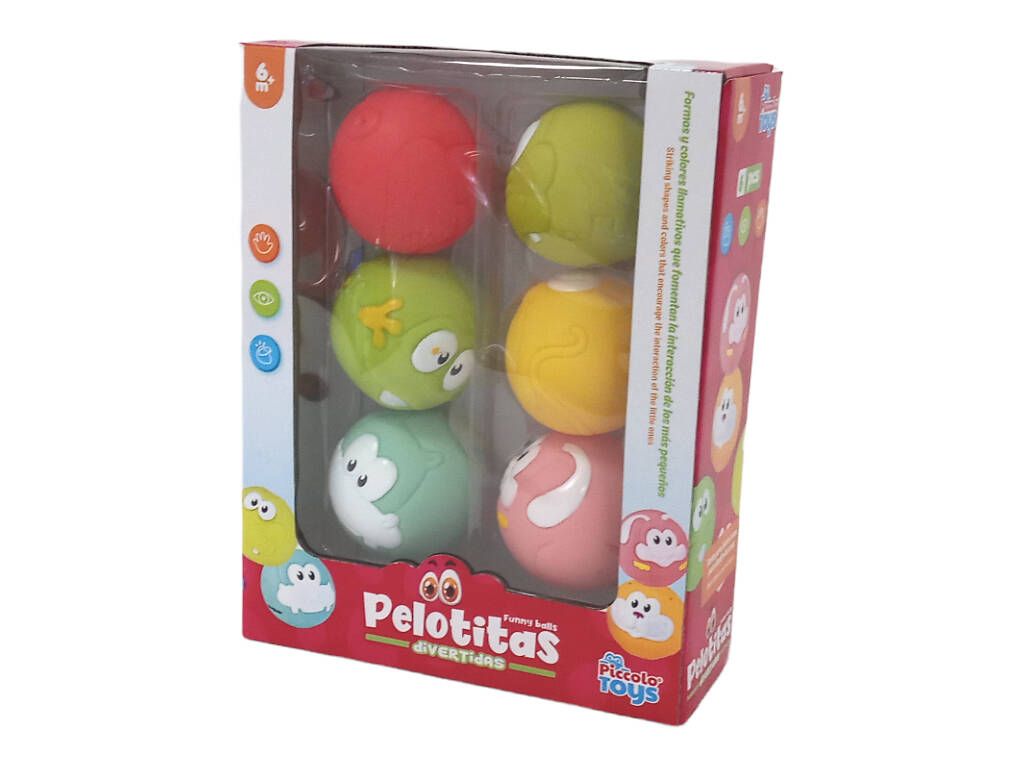 Jeu de 6 balles pour enfants