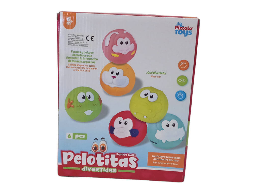 Jeu de 6 balles pour enfants