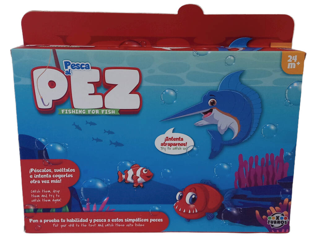 Set di canne da pesca verdi da 28 cm. con 4 pesciolini