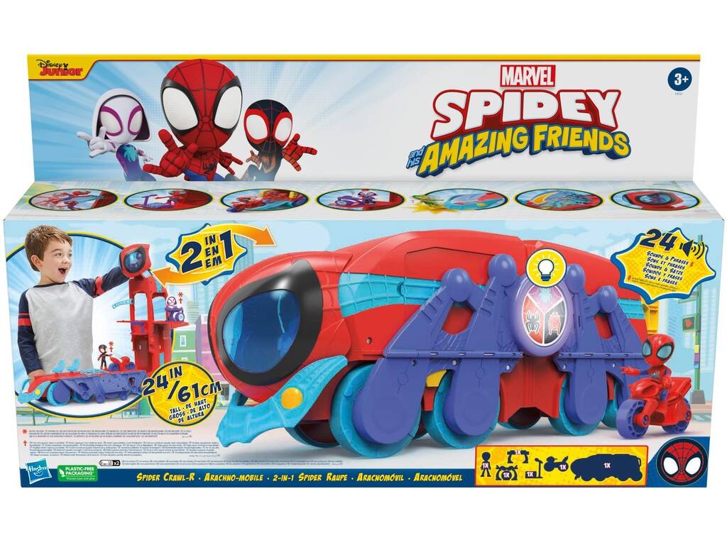 Spidey Aracno Quartier Generale Mobile Hasbro F37215L0