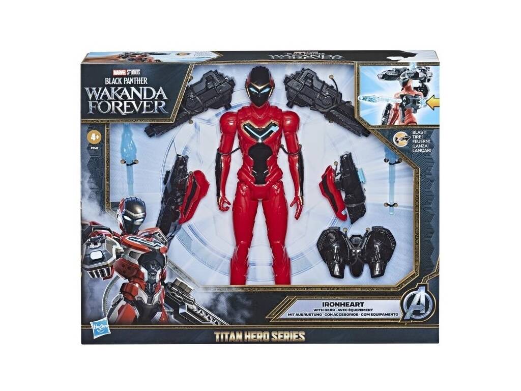 Black Panther Wakanda Forever Figurine Ironheart avec Accessoires Hasbro F3347