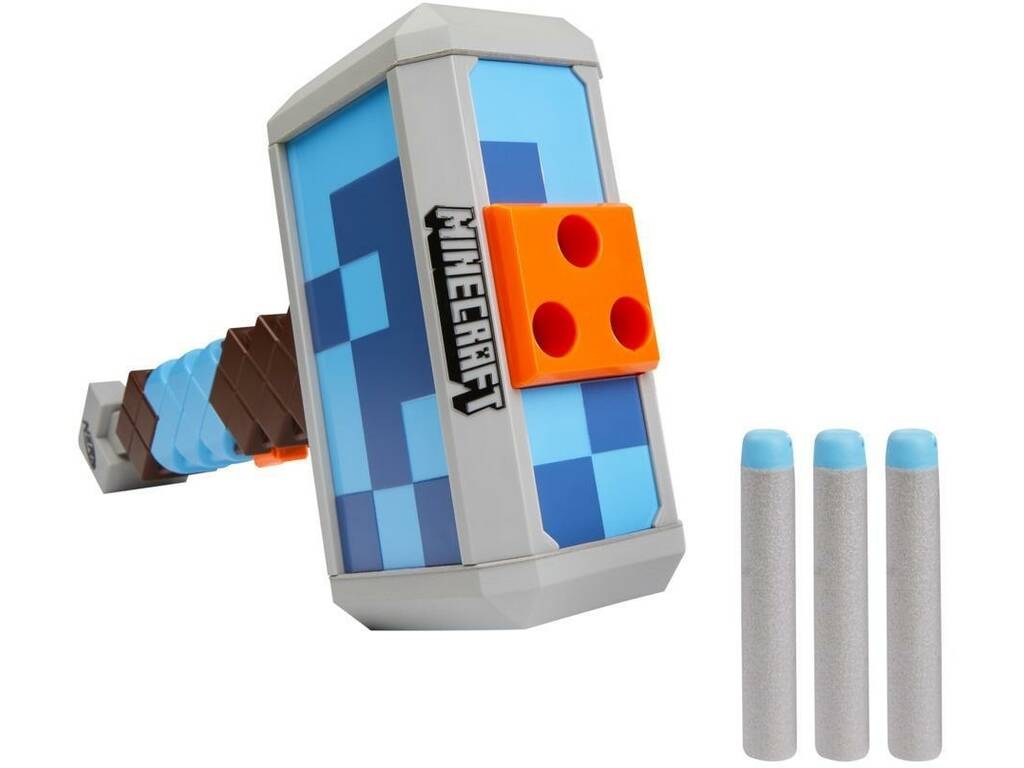 Nerf Minecraft Stormlander Hammer Launcher Hasbro F4416