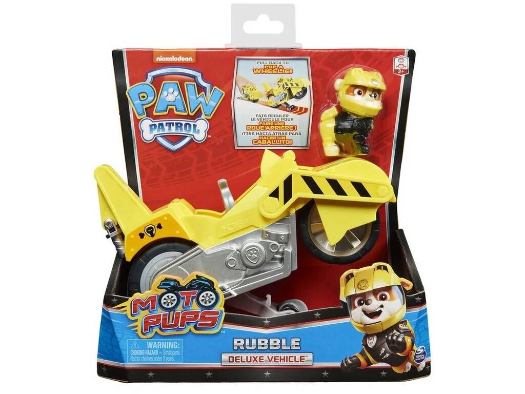 Patrulha Canina Veículo Moto Pups Rubble Deluxe 6060543