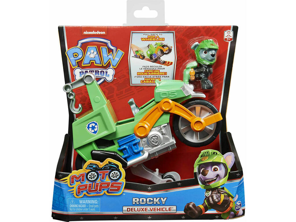 Patrulla Canina Moto Pups Rocky Deluxe Vehicle Spin Master 6060545