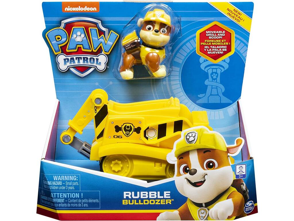 Paw Patrol Veicolo Classico Rubble Spin Master 6061794