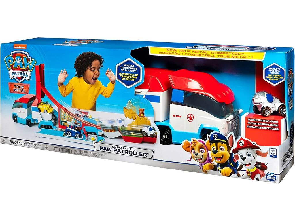 Paw Patrol True Metal Veicolo Launch & Hauler Spin Master 6053406