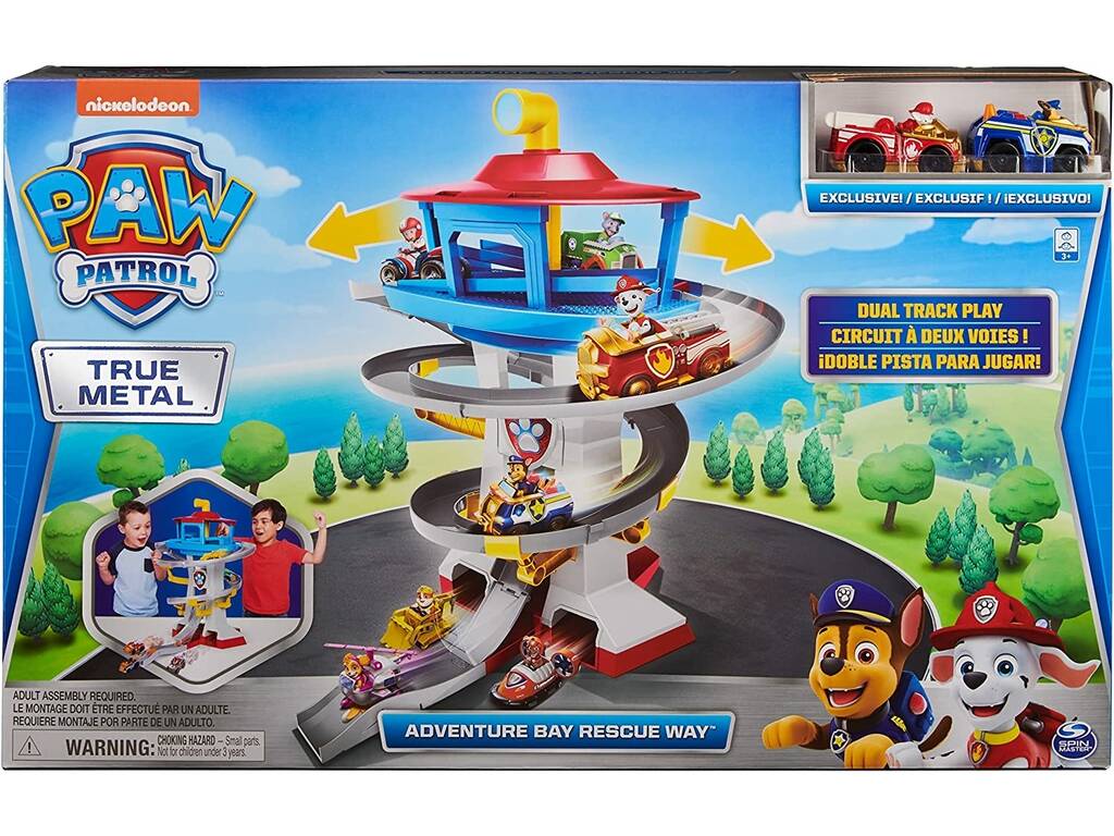 Paw Patrol True Metal Playset Adventure Bay Way Spin Master 6058281