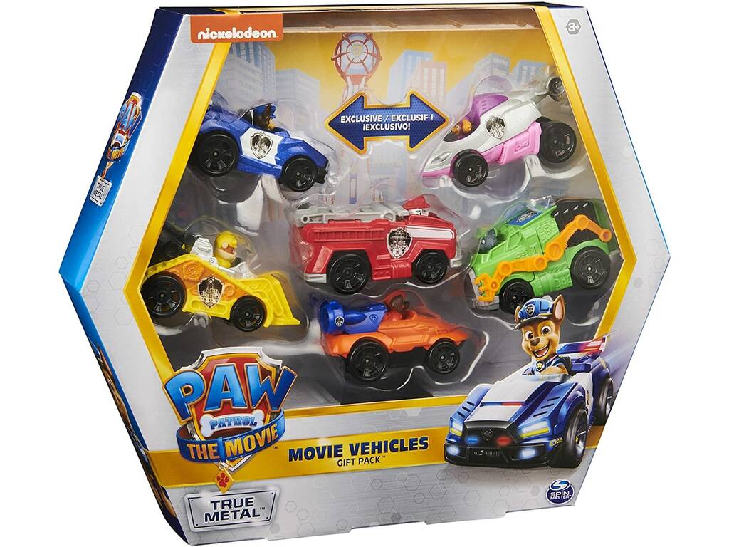 Paw Patrol Movie 6 Pack Veicoli Spin Master 6060428