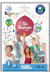 Palloncino Buon Compleanno con Coriandoli Globolandia 5353