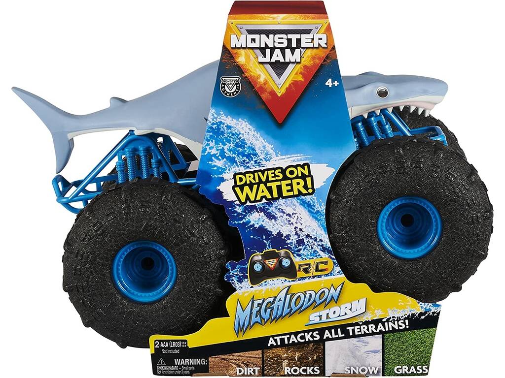 Monster Jam Radio Comando Megalodon Storm Spin Master 6056227
