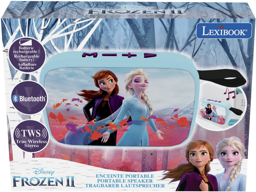 Frozen II Altoparlante Portatile Bluetooth Lexibook BT018FZ