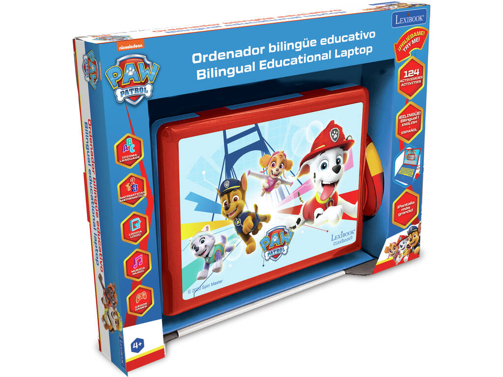 Paw Patrol Paw Educational Bilingual Computer 124 Activities Lrxibook JC598PAi2
