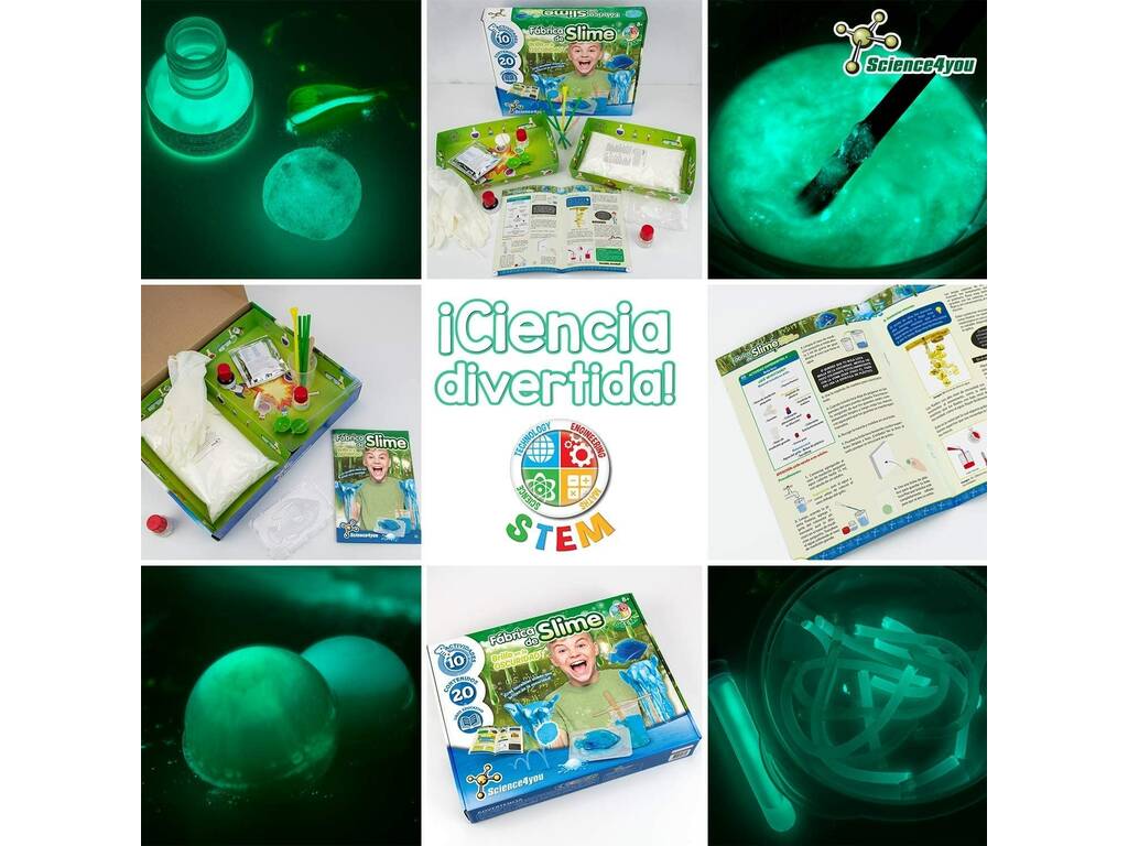 Science4You Glow In The Dark Slime Factory Science4You 80002607