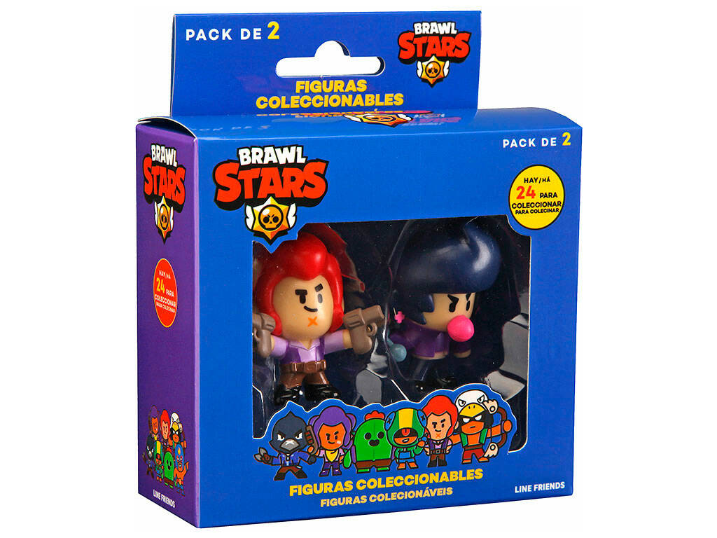 Brawl Stars Pack 2 Figuras Coleccionables Bizak 64112015