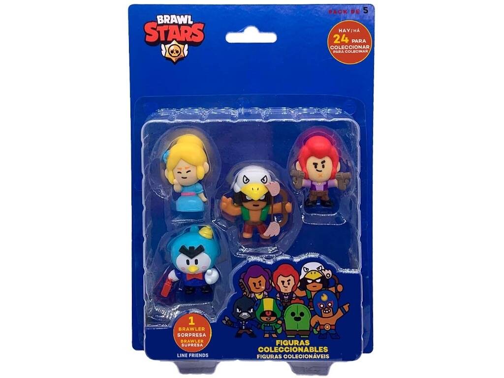 Brawl Stars Pack 5 Figures à collectionner Bizak 64112044