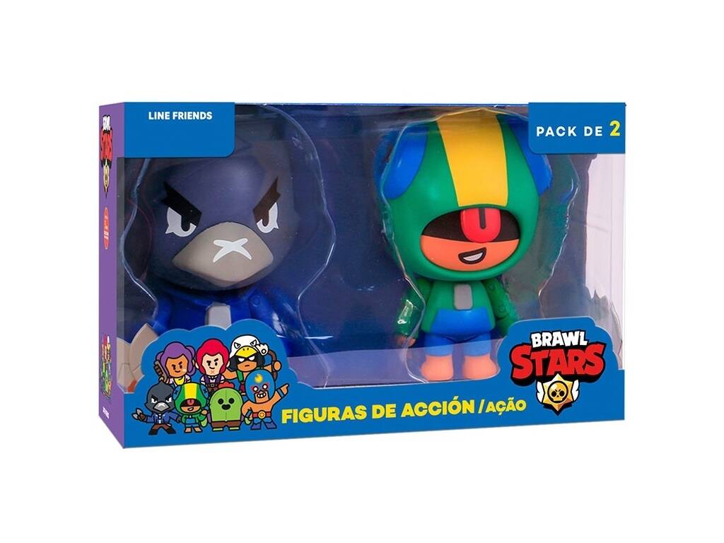 Brawl Stars Pack 2 Figuras de Ação Bizak 64116016