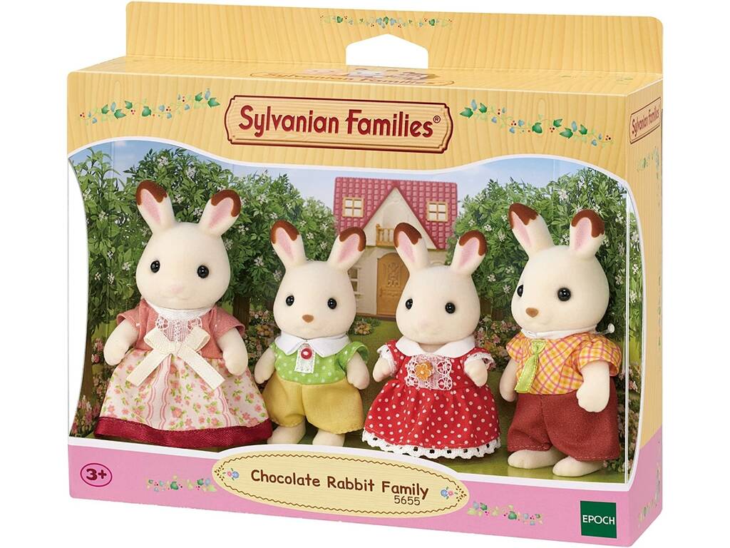 Sylvanian Families Famille Lapin Chocolat Epoch To Imagine 5655