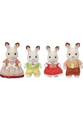 Sylvanian Families Famille Lapin Chocolat Epoch To Imagine 5655