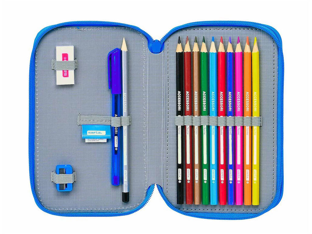Astuccio Doppio Piccolo 28 Pezzi Superthings Safta 412176854