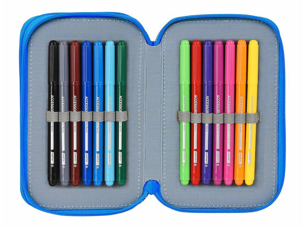 Astuccio Doppio Piccolo 28 Pezzi Superthings Safta 412176854