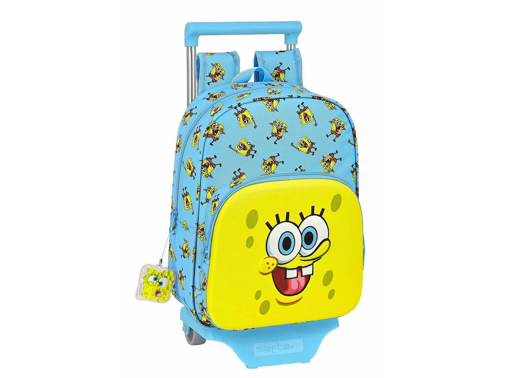 Zaino Bambino SAFTA M890 Con Design 3D – Adattabile Al Carrello – Rosa Chiaro – 27x10x32 Cm