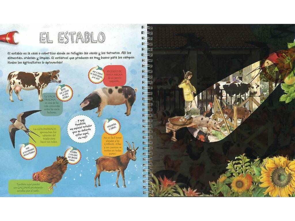 Libro Torcia Animali della fattoria Susaeta S3227007