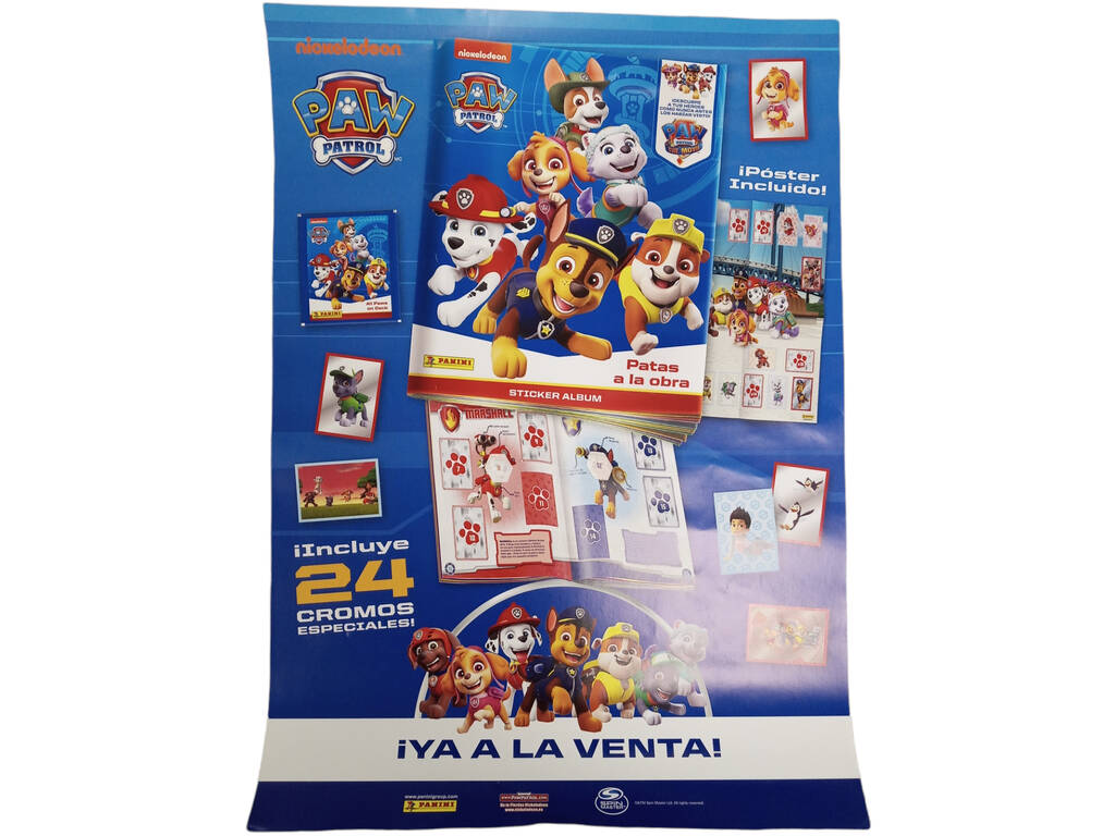 Paw Patrol Canine Starter Pack Album avec 4 enveloppes Panini