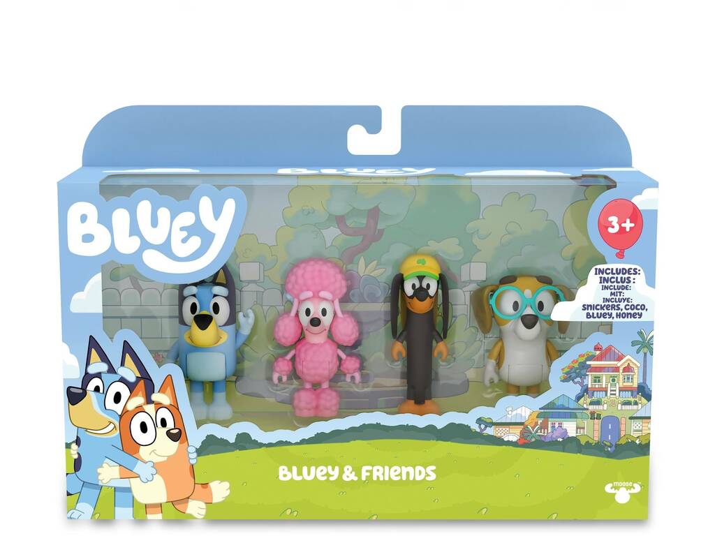 Bluey Pack 4 Figuras Famosa BLY01000