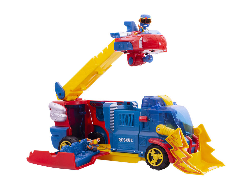 Superthings Camion de secours avec boîte magique lumineuse et sonore PSTSP112IN90