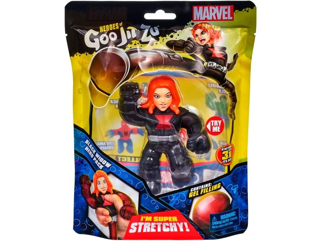 Heroes Of Goo Jit Zu Marvel Figura Black Widow Bandai CO41440