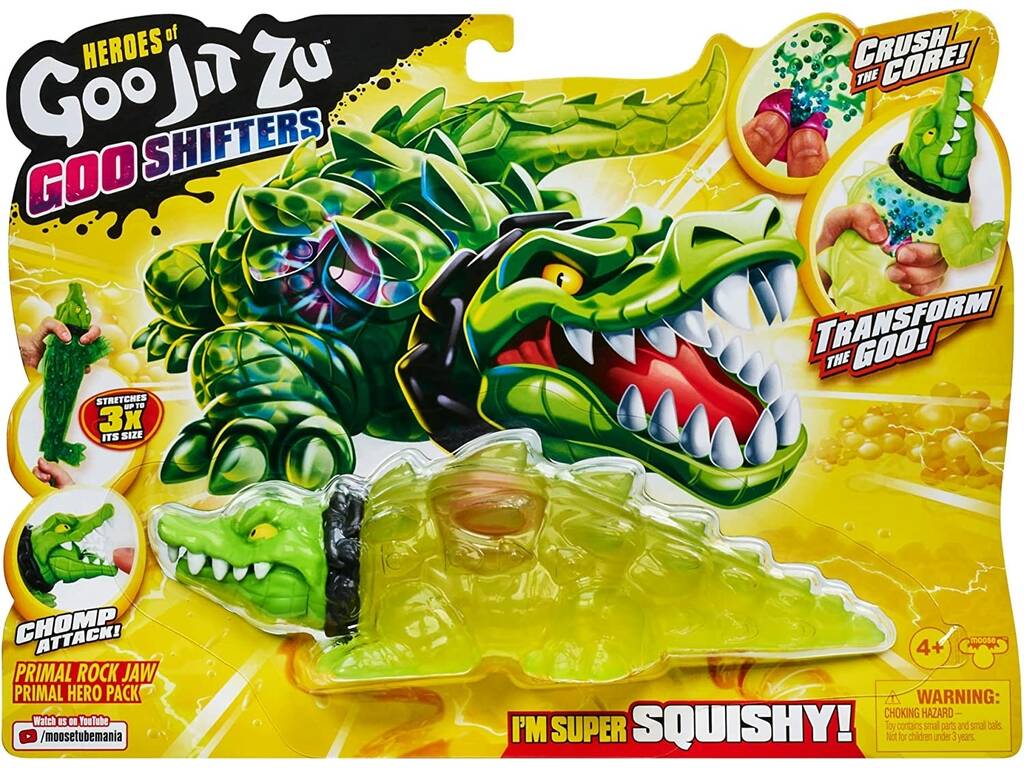 Heroes Of Goo Jit Zu Goo Shifters Figura Rock Jaw Bandai CO41406