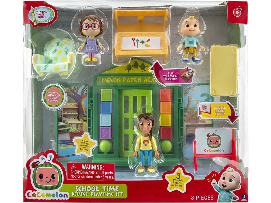 Cocomelon Playset Andiamo a scuola con figure Bandai WT0067