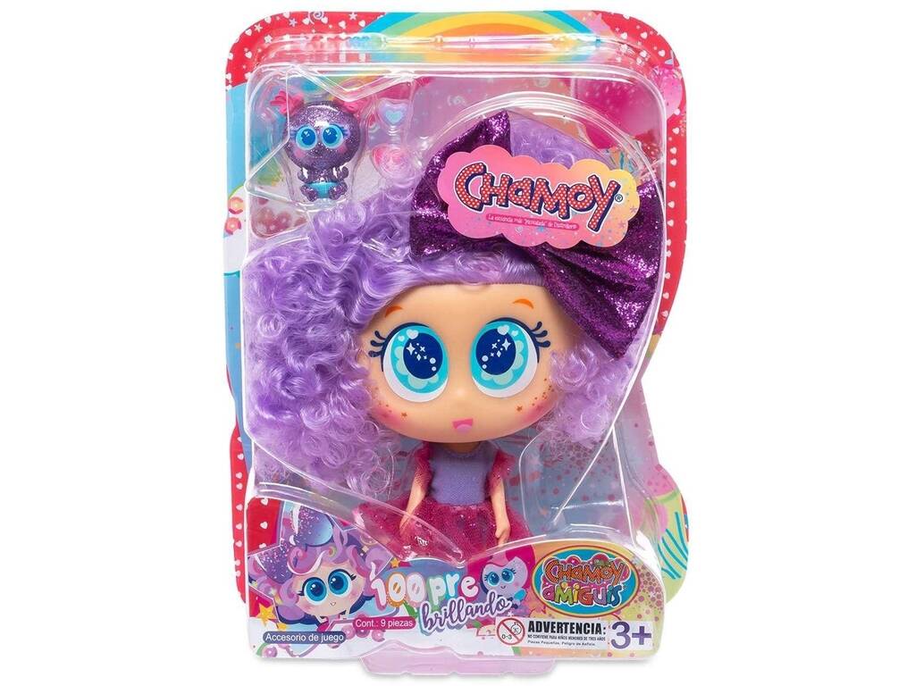 Chamoy et ses amis Chamoy paillettes poupée Bandai D992796