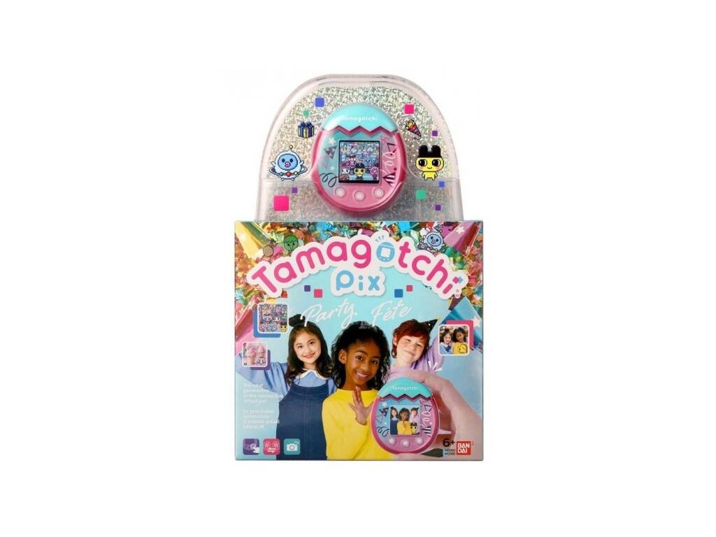 Tamagotchi Pix Party Rosa e Blu Bandai 42906